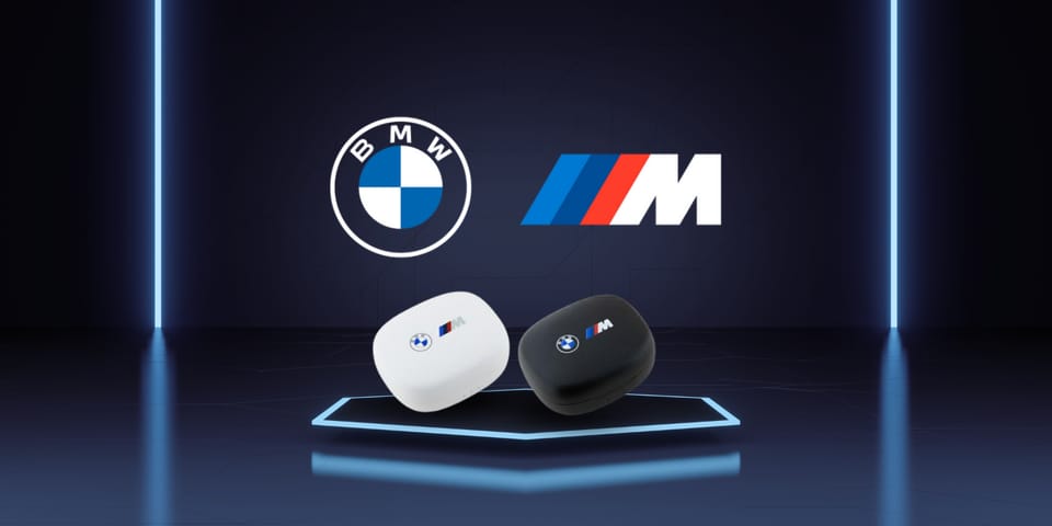 BMW słuchawki Bluetooth BMBEMIATP20LOK   TWS + stacja dokująca czarny/black Printed Logos
