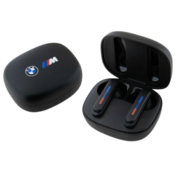 BMW słuchawki Bluetooth BMBEMIATP20LOK   TWS + stacja dokująca czarny/black Printed Logos