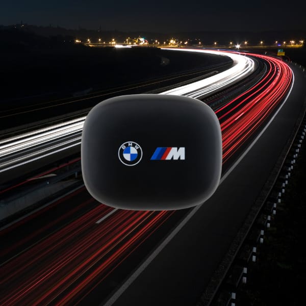 BMW słuchawki Bluetooth BMBEMIATP20LOK   TWS + stacja dokująca czarny/black Printed Logos