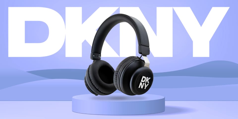 DKNY słuchawki nauszne Bluetooth          DKBHS6PUSLK czarny/black Metal Logo