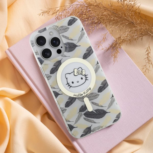 Hello Kitty HKHMP16XHGLEH iPhone 16 Pro   Max 6.9" biały/white hardcase IML Golden Leaves MagSafe
