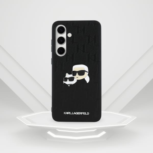 Karl Lagerfeld KLHCS24FEPGKLKCPK Sam S24  FE S721 czarny/black hardcase Monogram Karl&Chaoupette Head Pin