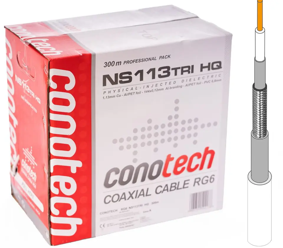 Kabel Conotech NS-113 Trishield HQ w kartonie