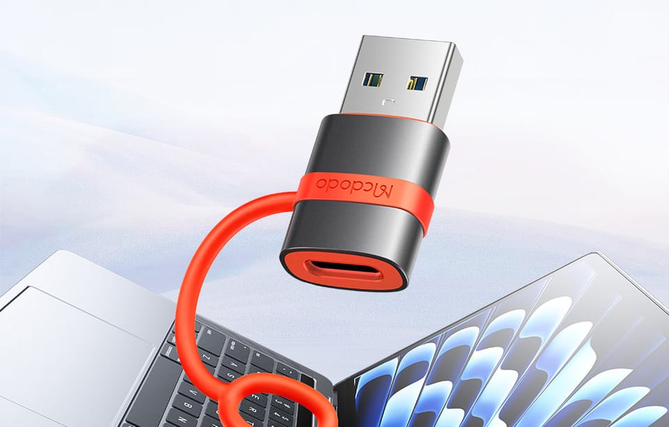 Adapter USB-C do USB-A McDodo OT-3800 (czarny)