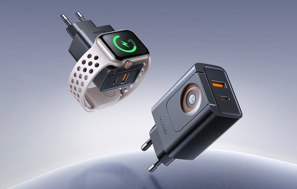Ładowarka 2w1 USB-C+A McDodo CH-3700 30W, czarna