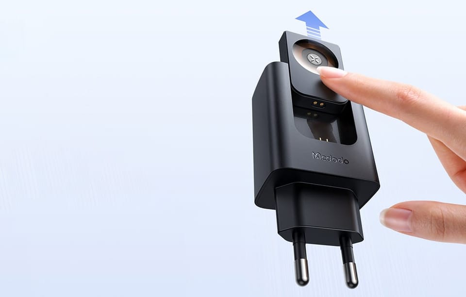 Ładowarka 2w1 USB-C+A McDodo CH-3700 30W, czarna
