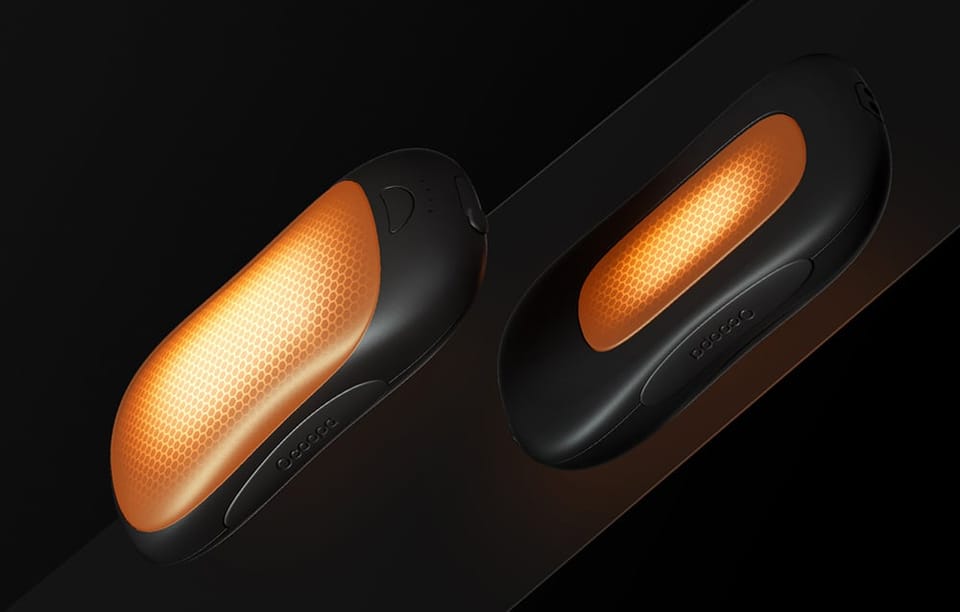 Ogrzewacz do Rąk z Funkcją Powerbanku Ocoopa UT3 Pro 2x5000 mAh USB-C Pomarańczowo-Czarny