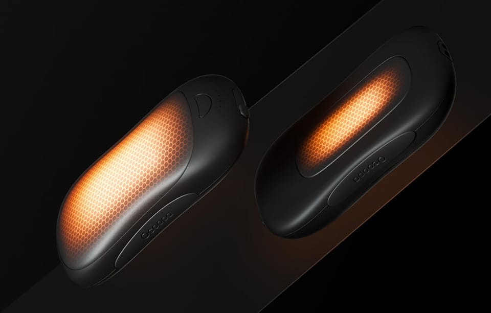 Ogrzewacz do Rąk z Funkcją Powerbanku Ocoopa UT3 Pro 2x5000 mAh USB-C Czarno-Czarny
