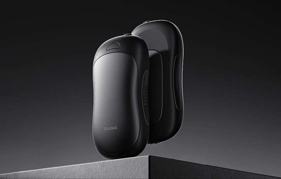 Ogrzewacz do Rąk z Funkcją Powerbanku Ocoopa UT3 Pro 2x5000 mAh USB-C Czarno-Czarny