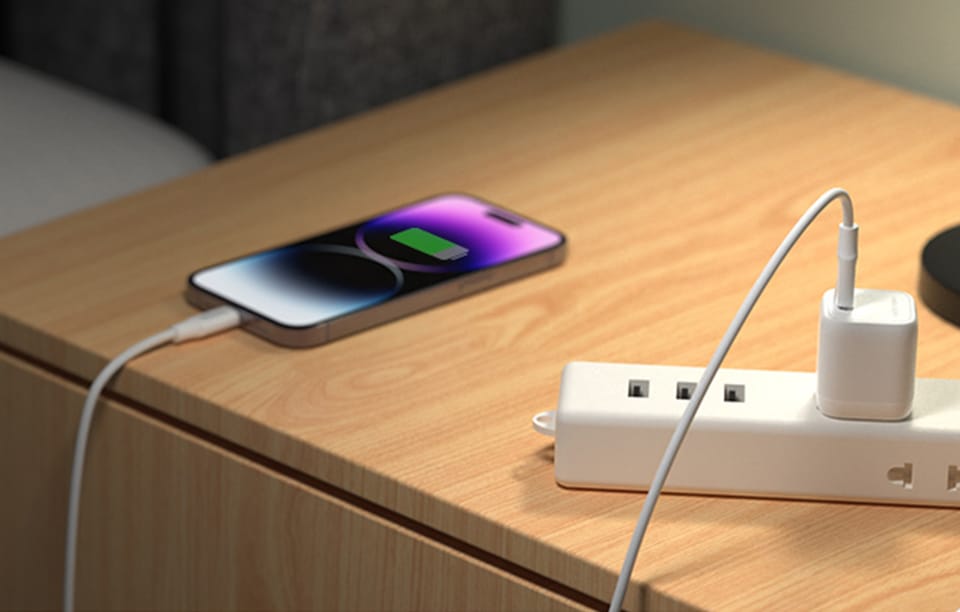 Ładowarka sieciowa Vention FAKW0-EU USB-C GaN (30W) (biała)