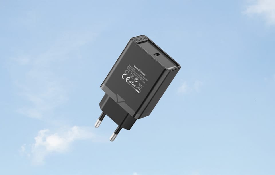 Ładowarka sieciowa Vention FAIB0-EU USB-C 30W (czarna)