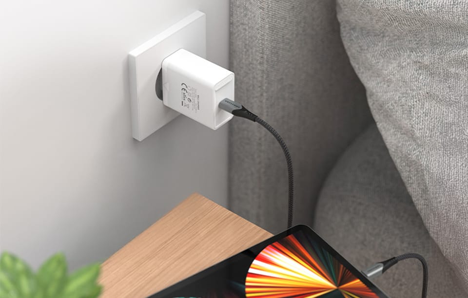 Ładowarka sieciowa Vention FAIW0-EU USB-C 30W (biała)