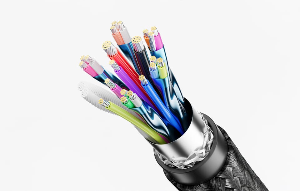 Kabel USB-C do USB-C 240W Vention TAVHF USB 4.0 5A 1m 40Gbps (szary)