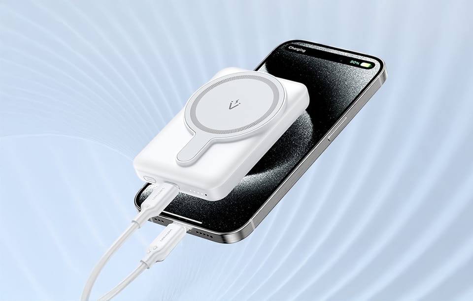 Powerbank magnetyczny 5000mAh Vention FHSL0 20W (niebieski)