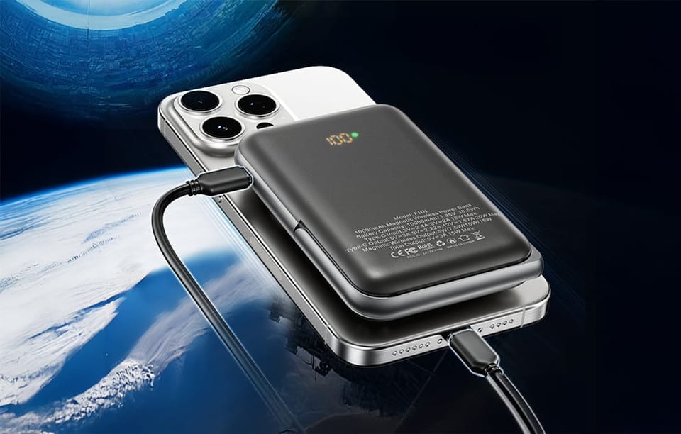 Magnetyczny Powerbank Vention FHNW0 20W, 10000 mAh (biały)