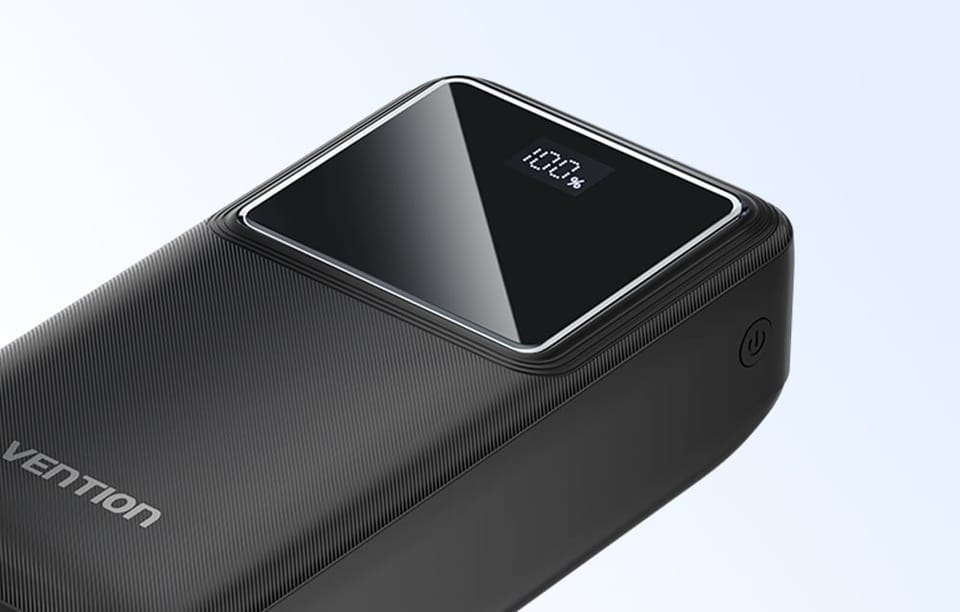 Powerbank Vention FHMB0 30000 mAh, 22,5 W (czarny)