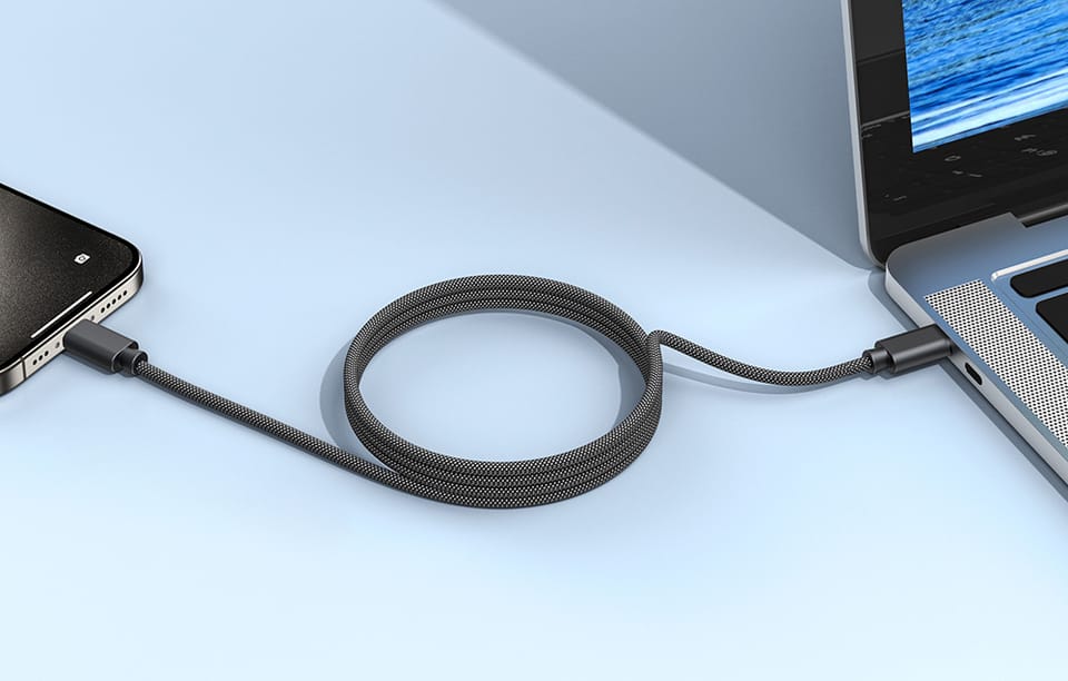 Kabel magnetyczny USB-C do USB-C Choetech XCC-1052, PD 240W 1.2m (czarny)