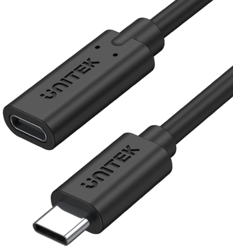 UNITEK PRZEDŁUŻACZ USB-C 10GBPS, 4K60HZ, PD 100W, 1,5M, C14086BK-1.5M