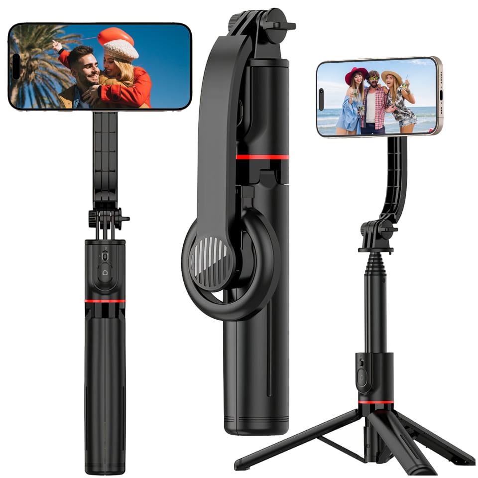 Selfie stick kijek Statyw Tripod uchwyt magnetyczny do telefonu zdjęć + Pilot Bluetooth Yesido SF19 Magnetic czarny