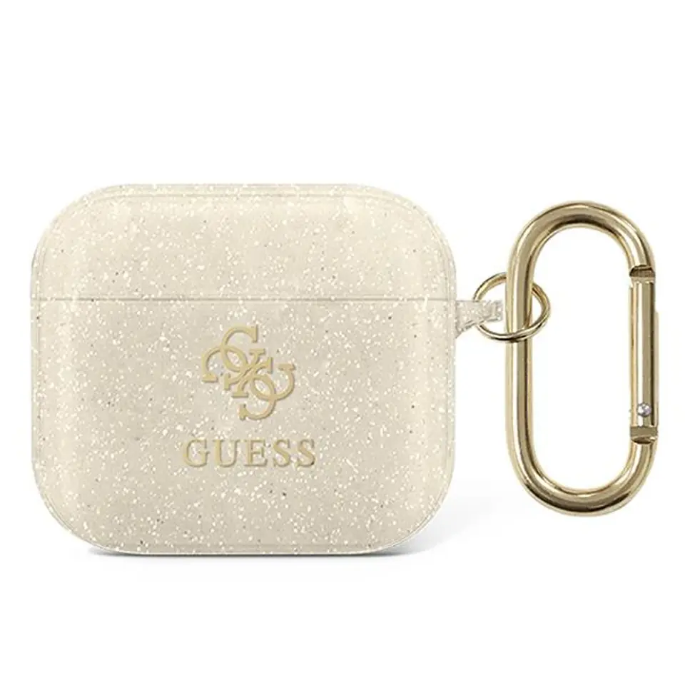 Guess GUA3UCG4GD AirPods 3 funda oro/oro Glitter Collection 