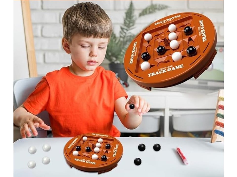 Gra planszowa, strategiczna Szachy Logiczne  "Track game" 4 W Rzędzie