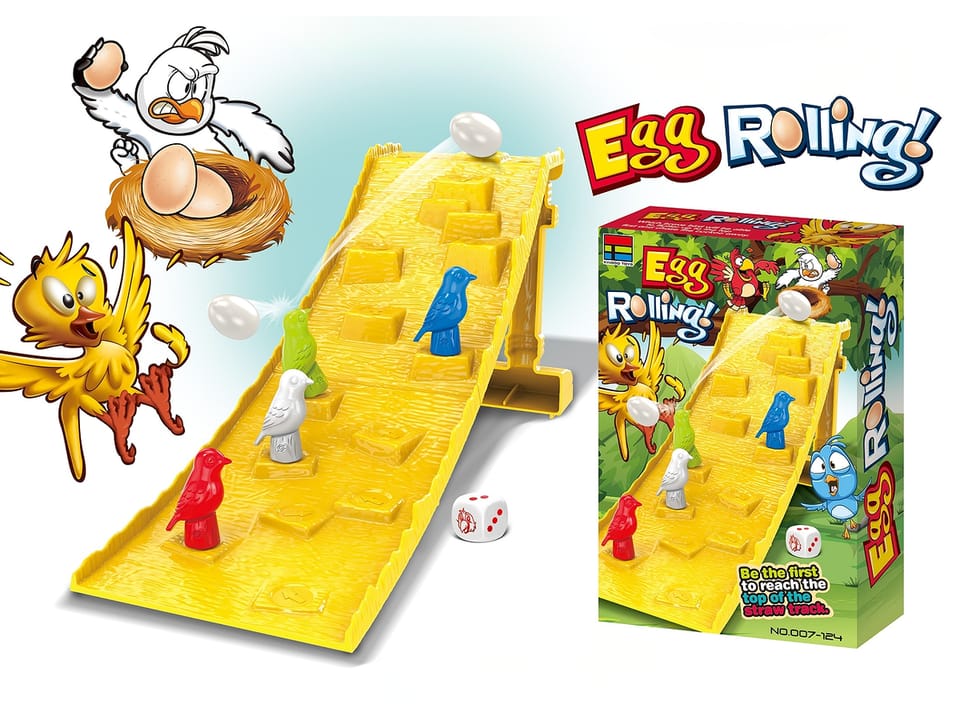Zręcznościowa gra SPADAJĄCE JAJKO Wyścigi ptaszków Egg Rolling