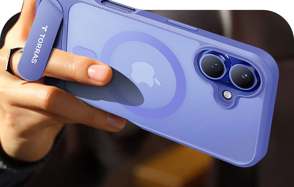Etui Torras Pstand Series do iPhone 16 Niebieskie