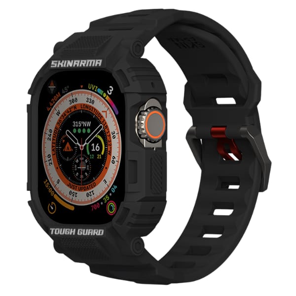 Skinarma pasek+etui Mecha 2in1 Apple     Watch 49mm czarny/black