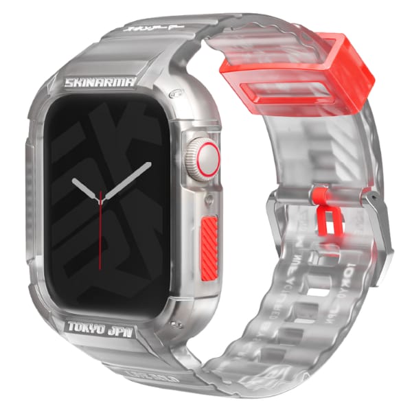 Skinarma pasek+etui Saido 2in1 Apple     Watch 45/44mm przezroczysty/clear