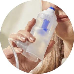 FLAEM 4NEB Inhalator pneumatyczno-tłokowy z regulacją cząsteczek, nebulizator RF9