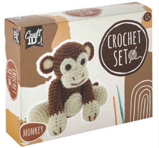 Zestaw do szydełkowania MAŁPKA 15x9x13,5cm CR1704/GE GRAFIX