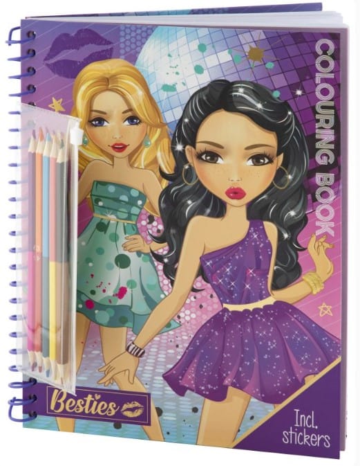 Kolorowanka A4 Moda + kredki 140003 BESTIES