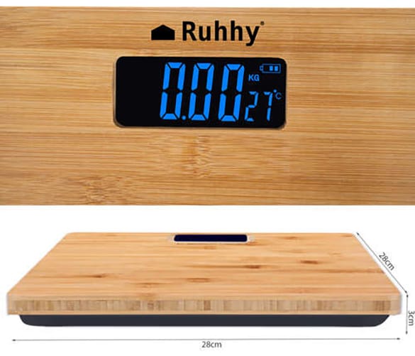 Waga łazienkowa z LCD Ruhhy Babmus