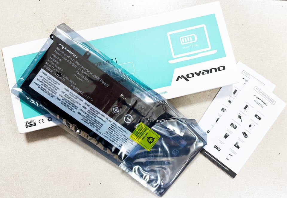 Bateria Movano do Lenovo ThinkPad A285, X280