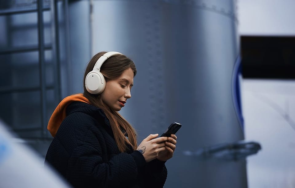 Słuchawki bezprzewodowe Edifier W820NB Plus, ANC (beżowe)