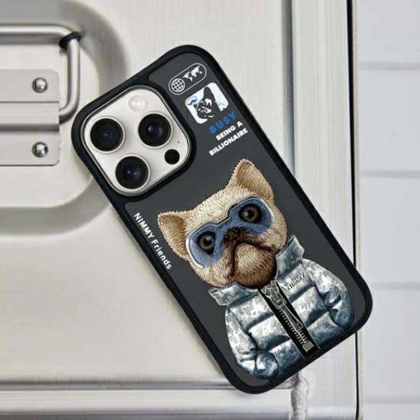 Nimmy etui iPhone 16 Pro 6.3"            czarny/black Cool&Cute 2.0 Dog