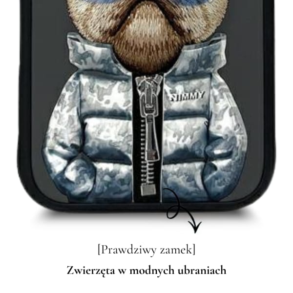 Nimmy etui iPhone 16 Pro 6.3"            czarny/black Cool&Cute 2.0 Dog