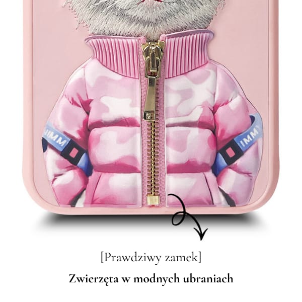 Nimmy etui iPhone 16 6.1" różowy/pink    Cool&Cute 2.0 Cat