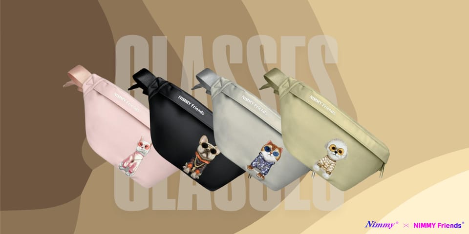 Nimmy Nerka na ramię szary/gray          Crossbody Glasses Cool Cat
