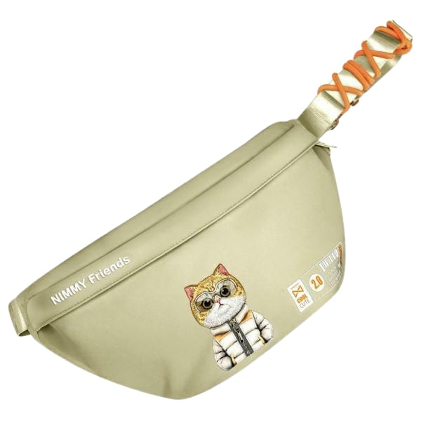 Nimmy Nerka na ramię khaki Crossbody     Cool&Cute 2.0 Cat