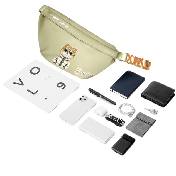 Nimmy Nerka na ramię khaki Crossbody     Cool&Cute 2.0 Cat