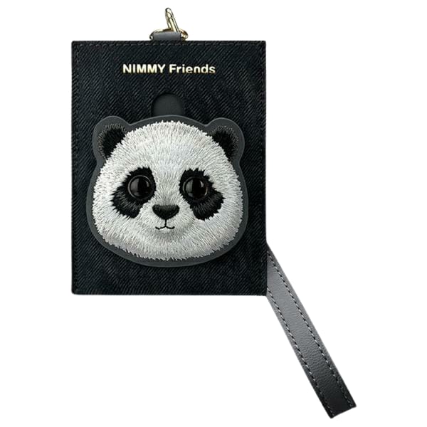 Nimmy portfel na karty czarny/black Big  Eyed Pet 2.0 Cat