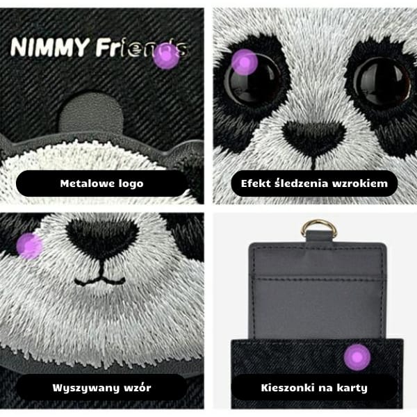 Nimmy portfel na karty khaki Big Eyed    Pet 2.0 Cat