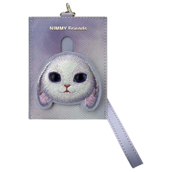 Nimmy portfel na karty fioletowy/purple  Big Eyed Pet 2.0 Rabbit
