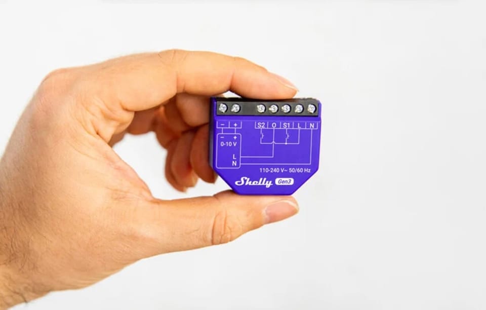 Ściemniacz SHELLY Dimmer 0/1-10V PM Gen3 Wi-Fi BT
