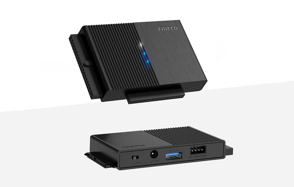 Adapter dysków HDD/SSD FIDECO PL319 (USB 3.0, 16TB, IDE/SATA)