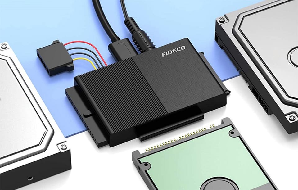 Adapter dysków HDD/SSD FIDECO PL319 (USB 3.0, 16TB, IDE/SATA)