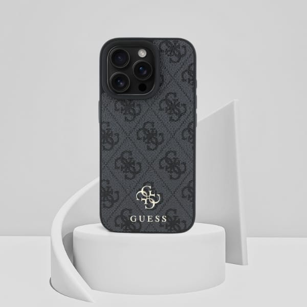 Etui Guess HC PU 4G Small 4G and Classic do iPhone 16 Pro Max MagSafe czarny