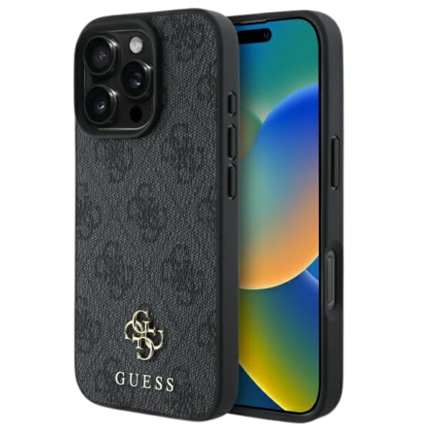 Guess GUHMP16LP4SM4MK iPhone 16 Pro 6.3"  czarny/black hardcase 4G Small Classic MagSafe