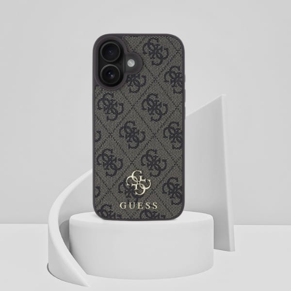 Guess GUHMP16SP4SM4MW iPhone 16 6.1"      brązowy/brown hardcase 4G Small Classic MagSafe